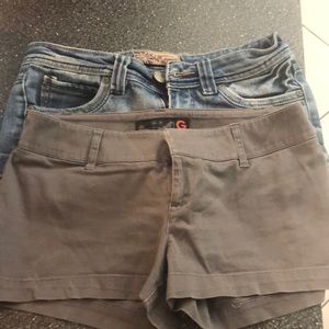 2 pairs of shorts size 26